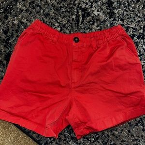 Chubbies Red 5.5 inch shorts